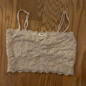 GARAGE LACE CROPPED TANK TOP SIZE SMALL